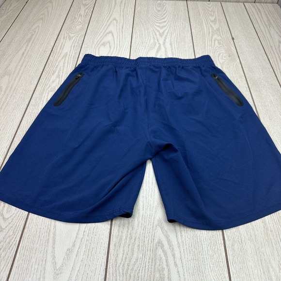 Zyia Active Shorts Men's Blue 2XL Zip Pocket Athletic Shorts - Picture 8 of 8